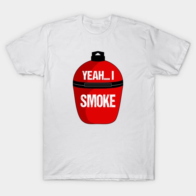 "I Smoke" BBQ T-Shirt by nickmelia18